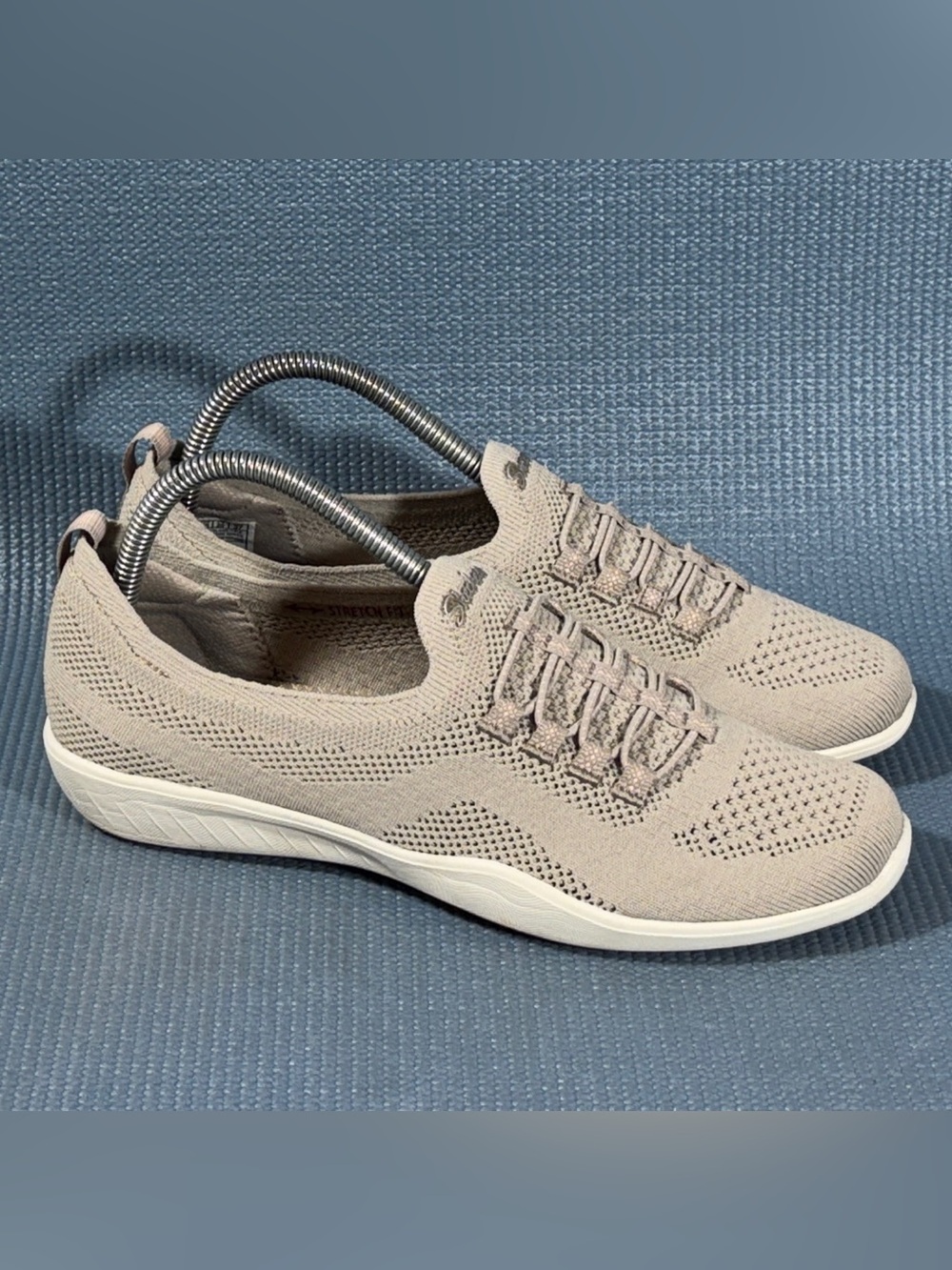Skechers Women’s Newbury St Every Angle Slip On Sneakers Taupe Size 8